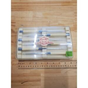 Vintage MCM 1950's Carvel Hall Steak Knives, Original Case Set of 6 Pre-owned